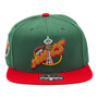 Seattle Supersonics Mitchell & Ness Dark Green/Red 1967 Established Patch Fitted Hat