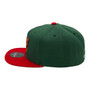 Seattle Supersonics Mitchell & Ness Dark Green/Red 1967 Established Patch Fitted Hat