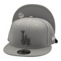 Los Angeles Dodgers New Era Light Gray Charcoal “LA” Basic 9FIFTY Adjustable Snapback Hat