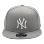New York Yankees New Era light Gray Basic 9FIFTY Adjustable Snapback Hat