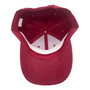 Seattle The City Women’s All Burgundy/Metallic Silver Pony Hole Pre-Curved Adjustable Velcro Back Hat