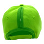 Seattle The City Women’s All Lime Green/Metallic Blue Pony Hole Pre-Curved Adjustable Velcro Back Hat