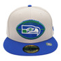 Seattle Seahawks New Era Stone /Royal Blue 2024 Sideline Historic 59FIFTY Fitted Hat