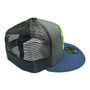 Seattle Seahawks New Era Dark Gray/Navy Bill With Mesh Back 2021 NFL Draft On-Stage 59FIFTY Trucker Mesh Fitted Hat