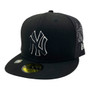 New York Yankees New Era All Black/Gray Under Visor 2022 Batting Practice 59FIFTY Trucker Mesh Fitted Hat
