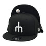 Seattle Mariners New Era Black And White Trident 9FIFTY Adjustable Snapback
