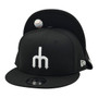 Seattle Mariners New Era Black And White Trident 9FIFTY Adjustable Snapback