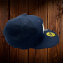Seattle Seahawks New Era All Navy Hat With Shinny Rainbow Plastic Seahawk Logo 59FIFTY Fitted Hat