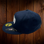 Seattle Seahawks New Era All Navy Hat With Shinny Rainbow Plastic Seahawk Logo 59FIFTY Fitted Hat