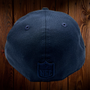 Seattle Seahawks New Era All Navy Hat With Shinny Rainbow Plastic Seahawk Logo 59FIFTY Fitted Hat