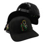 Standard King Black San Judas Tadeo All Black A-Frame Adjustable Snapback Hat