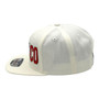 Mexico Hatstop All White Country Colors In Letters With Shield Patch Adjustable Snapback Hat
