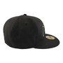 Seattle Seahawks New Era Neon Green Pop Black With Gray Bottom 59FIFTY Fitted Hat
