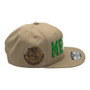 Mexico Hatstop All khaki Country Colors In Letters With Shield Patch Adjustable Snapback Hat