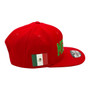 Mexico Hatstop All Red Country Colors In Letters With Flag Patch Adjustable Snapback Hat