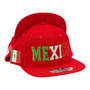 Mexico Hatstop All Red Country Colors In Letters With Flag Patch Adjustable Snapback Hat