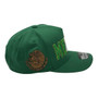 Mexico Hatstop Green Country Colors In Letters With Shield Patch A-Frame Adjustable Snapback Hat