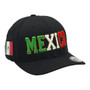 Mexico Hatstop All Black With Flag Colors In Letters With Country Patch Flex-Fit Hat