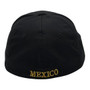 Mexico Hatstop All Black With Flag Colors In Letters With Country Patch Flex-Fit Hat