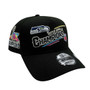 Seattle Seahawks New Era Black With Super Bowl LX Champions Patch 9FORTY A-Frame Adjustable Snapback Hat