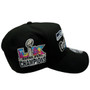 Seattle Seahawks New Era Black With Super Bowl LX Champions Patch 9FORTY A-Frame Adjustable Snapback Hat