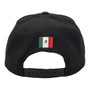 Mexico Hatstop All Black With Country Flag Adjustable Snapback Hat