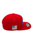 USA Hatstop All Red Country Colors In Letters With Flag Patch Adjustable Snapback Hat