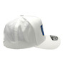 USA Hatstop White Country Colors In Letters With Flag Patch A-Frame Adjustable Strapback Hat