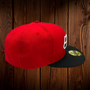 Seattle Seahawks New Era All Red With Black Bill And White Seahawk 59FIFTY Fitted Hat