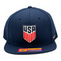 USA Men’s Soccer Fan Ink Navy Basic Logo Adjustable Snapback Hat