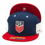 USA Men’s Soccer Fan Ink Navy/Red Basic Logo Adjustable Snapback Hat