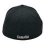 Canada Hatstop All Black With Flag Colors In Letters With Country Patch Flex-Fit Hat