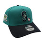 Seattle Mariners New Era Teal/Navy And Gray Bottom With T-Mobile Park Patch 9FORTY A-Frame Snapback Hat
