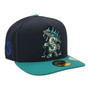 Seattle Mariners New Era Navy/Teal Cartoon With S Logo Side Patch FORTY A-Frame 59FIFTY Fitted Hat