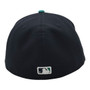 Seattle Mariners New Era Navy/Teal Cartoon With S Logo Side Patch FORTY A-Frame 59FIFTY Fitted Hat