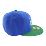 Seattle Seahawks New Era Retro Logo All Royal Blue With Kelly Green Bill With Gray Bottom 59FIFTY Fitted Hat