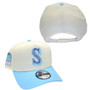 Seattle Mariners New Era Chrome White/Sky Blue Bill With Kingdome Patch 9FORTY A-Frame Snapback Hat