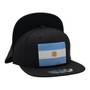Argentina Hatstop All Black With Country Flag Adjustable Snapback Hat