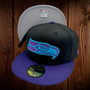Seattle Seahawks New Era All Black With Purple Bill 59FIFTY Fitted Hat