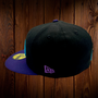 Seattle Seahawks New Era All Black With Purple Bill 59FIFTY Fitted Hat