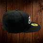 Seattle Seahawks New Era All Black With White Logo 59FIFTY Fitted Hat