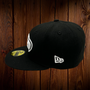 Seattle Seahawks New Era All Black With White Logo 59FIFTY Fitted Hat