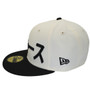 Los Angeles Dodgers Chrome White/Black And Gray Bottom With World Series Chase Patch 59FIFTY Fitted Hat
