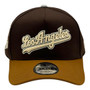 Los Angeles Dodgers New Era Brown/Toasted Peanut And Light Gray Bottom With Jackie Robinson 50th Patch 9FORTY A-Frame Snapback Hat