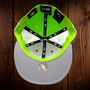 Seattle Seahawks New Era Pin Wheel Muti Colors Navy/White/Lime Green 59FIFTY Fitted Hat