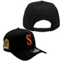 Seattle Mariners New Era Black/Dark Green Bottom With 30th Anniversary Patch 9FORTY A-Frame Snapback Hat