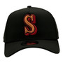 Seattle Mariners New Era Black/Dark Green Bottom With 30th Anniversary Patch 9FORTY A-Frame Snapback Hat