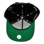 Los Angeles Dodgers New Era All Black/Green Bottom With 40th Anniversary Patch 9FORTY A-Frame Snapback Hat