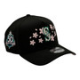 Seattle Mariners New Era Cherry Blossom Black And Light Pink Bottom With 50th Anniversary Patch 9FORTY A-Frame Snapback Hat