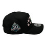 Seattle Mariners New Era Cherry Blossom Black And Light Pink Bottom With 50th Anniversary Patch 9FORTY A-Frame Snapback Hat